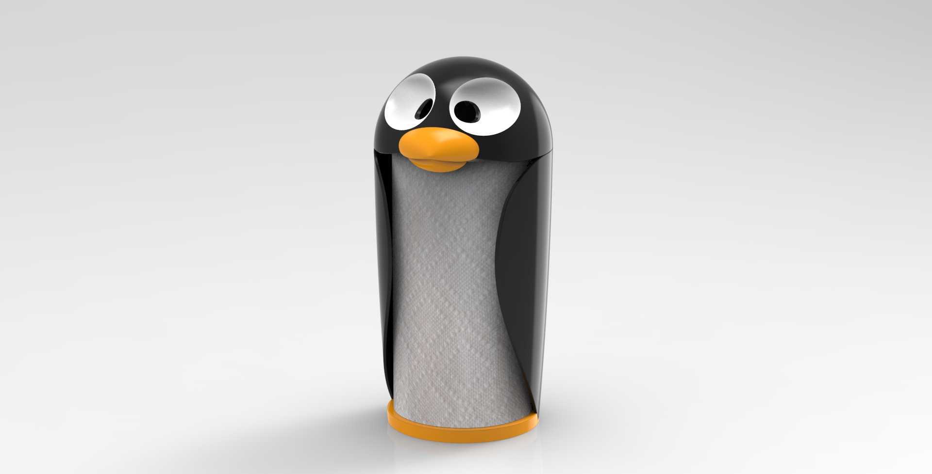 Pinguino本影纸巾架