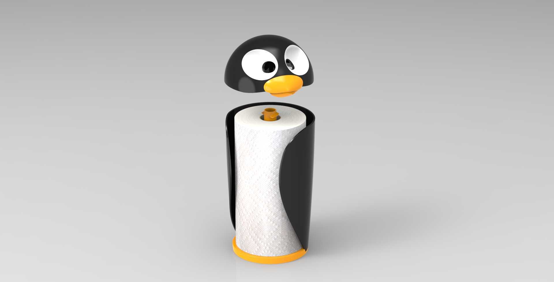 Pinguino本影纸巾架