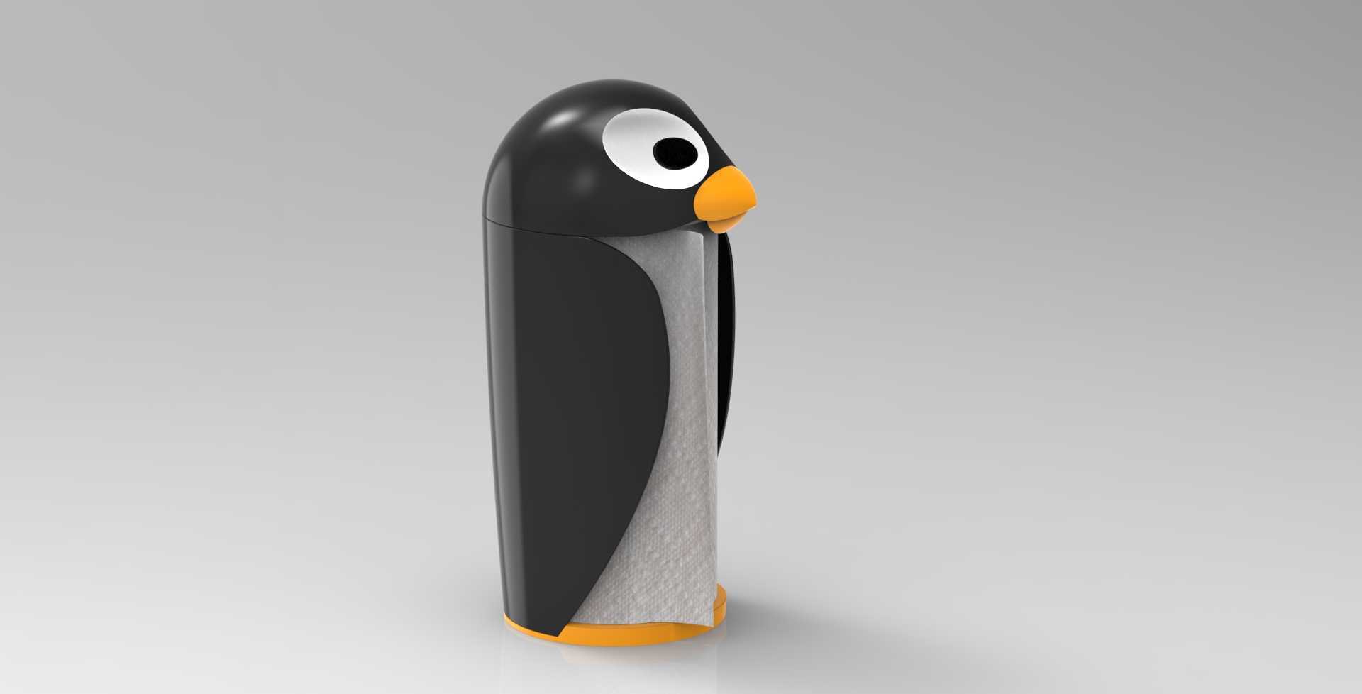 Pinguino本影纸巾架