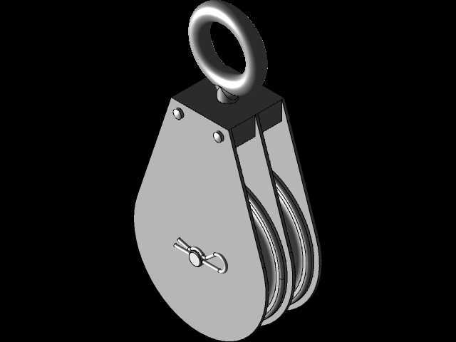 用于索具的双悬挂块d80mm