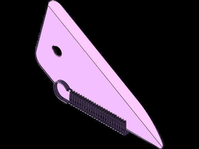 饰面工程用塑料抹刀