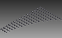 DIN 94开口销(开口销)。笔名。直径4mm