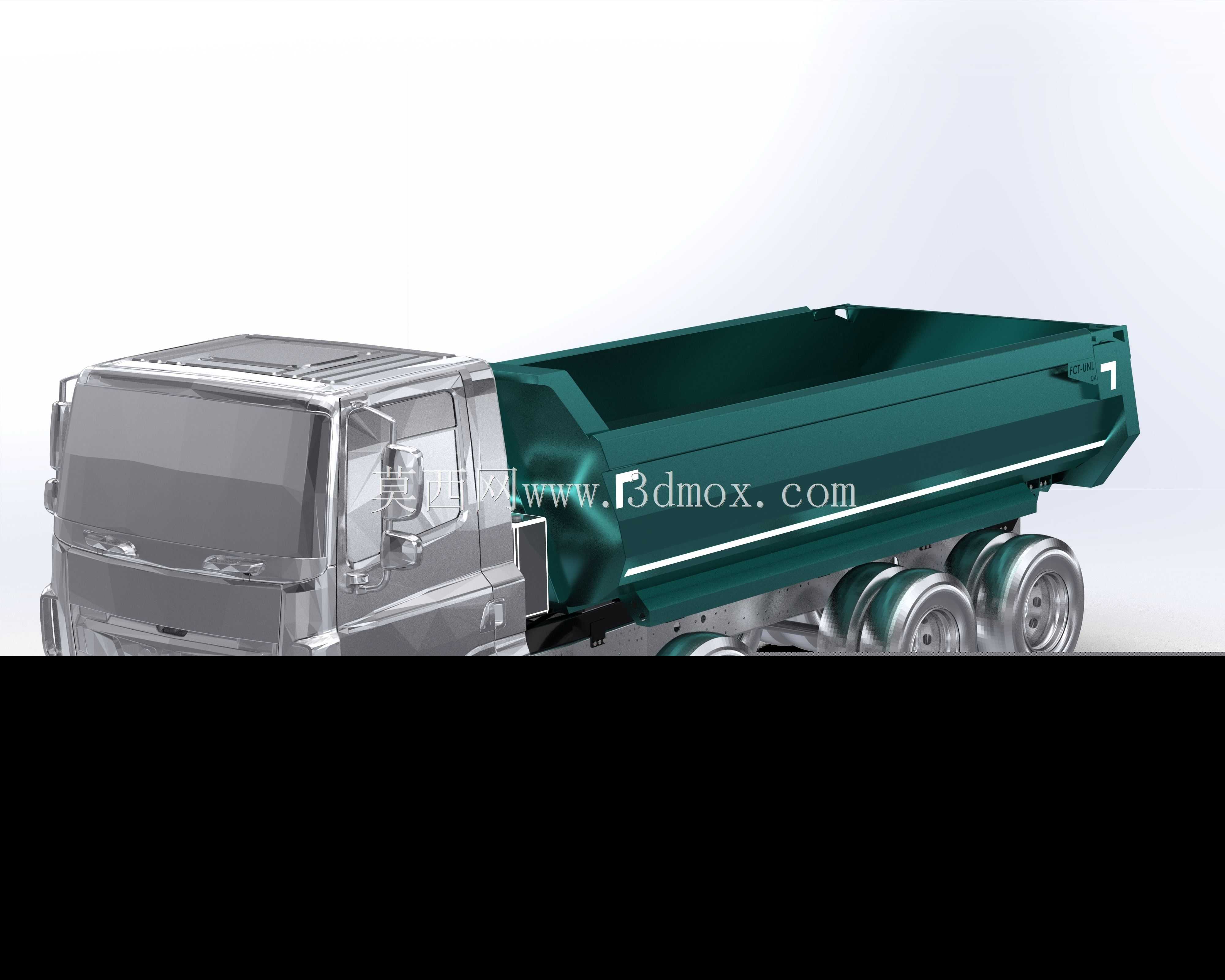 卡车DAF CF(GVM-32000 Kg)用半管自卸车体