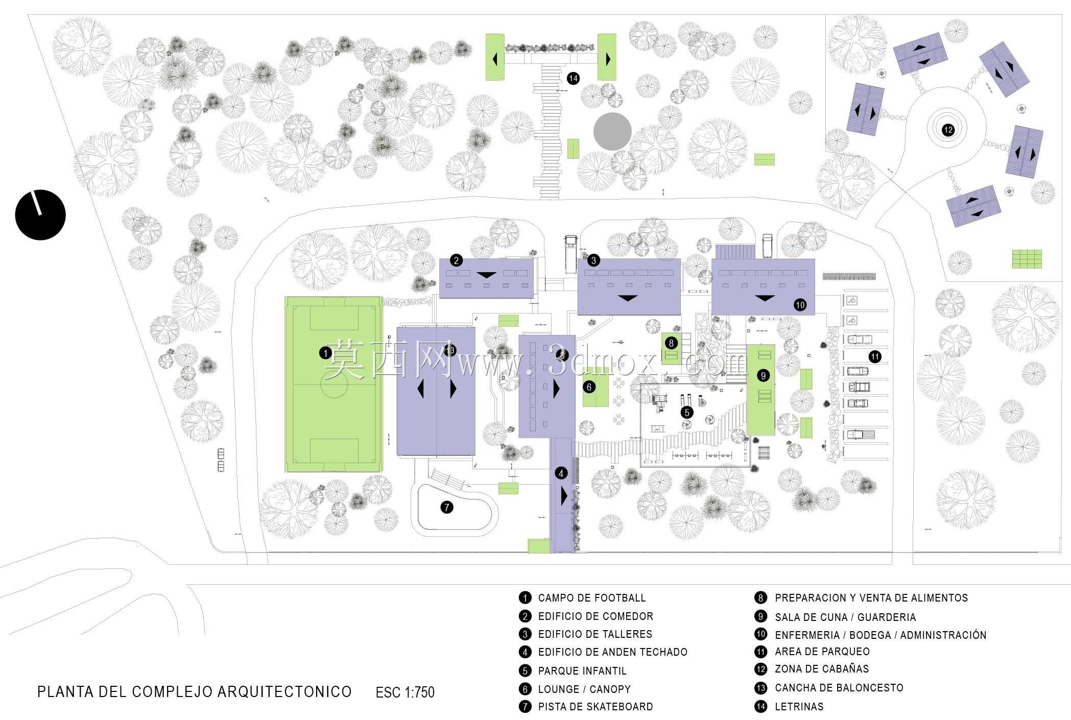 Concento arquitectonico CAD