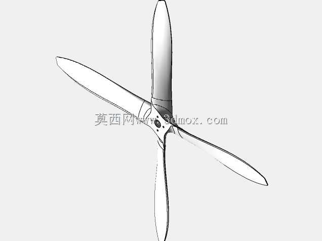 四叶木螺旋桨