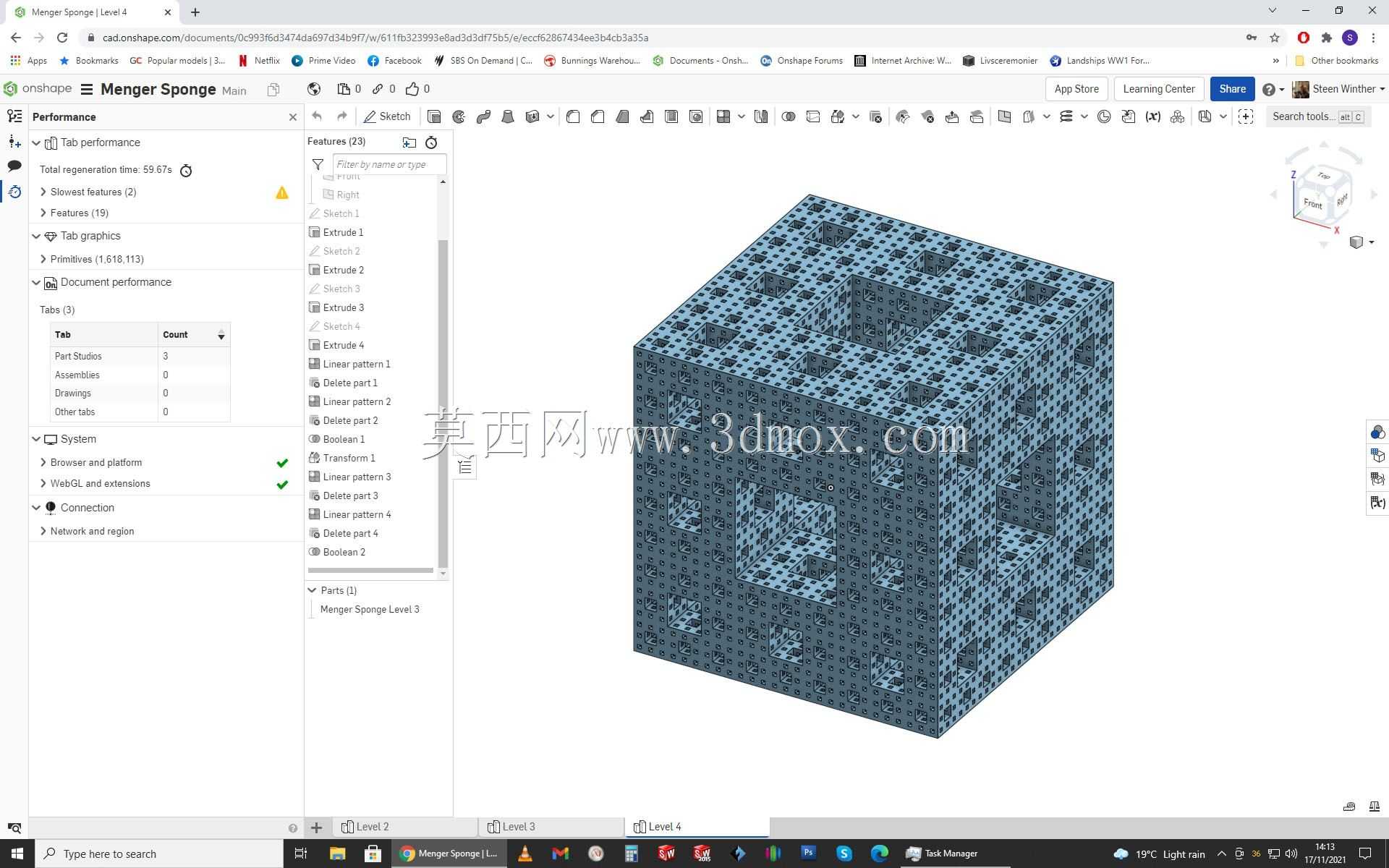 门格尔海绵4级