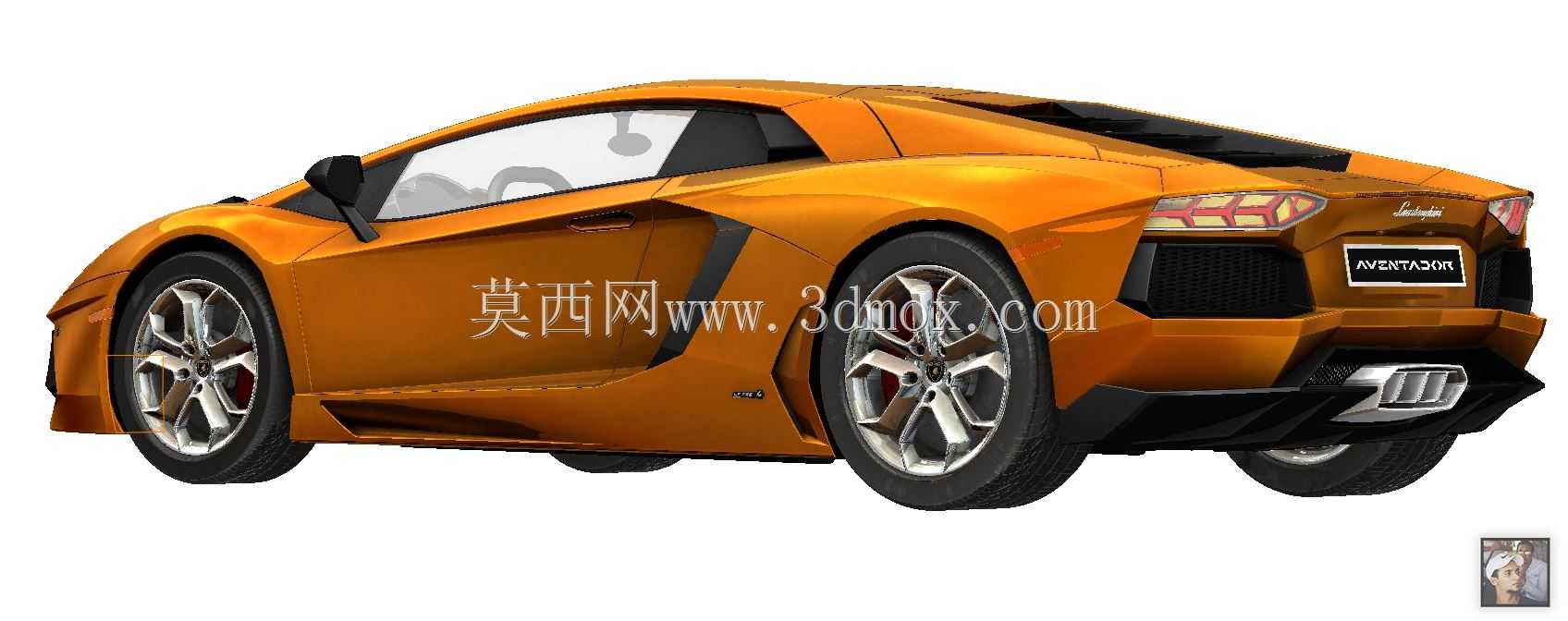 金色兰博基尼Aventador LP-700,带车辆模拟