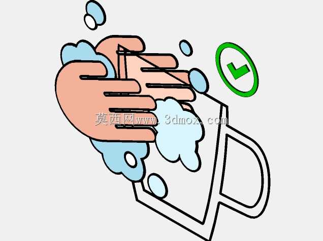 图标,易碎玻璃-请勿-仅手洗