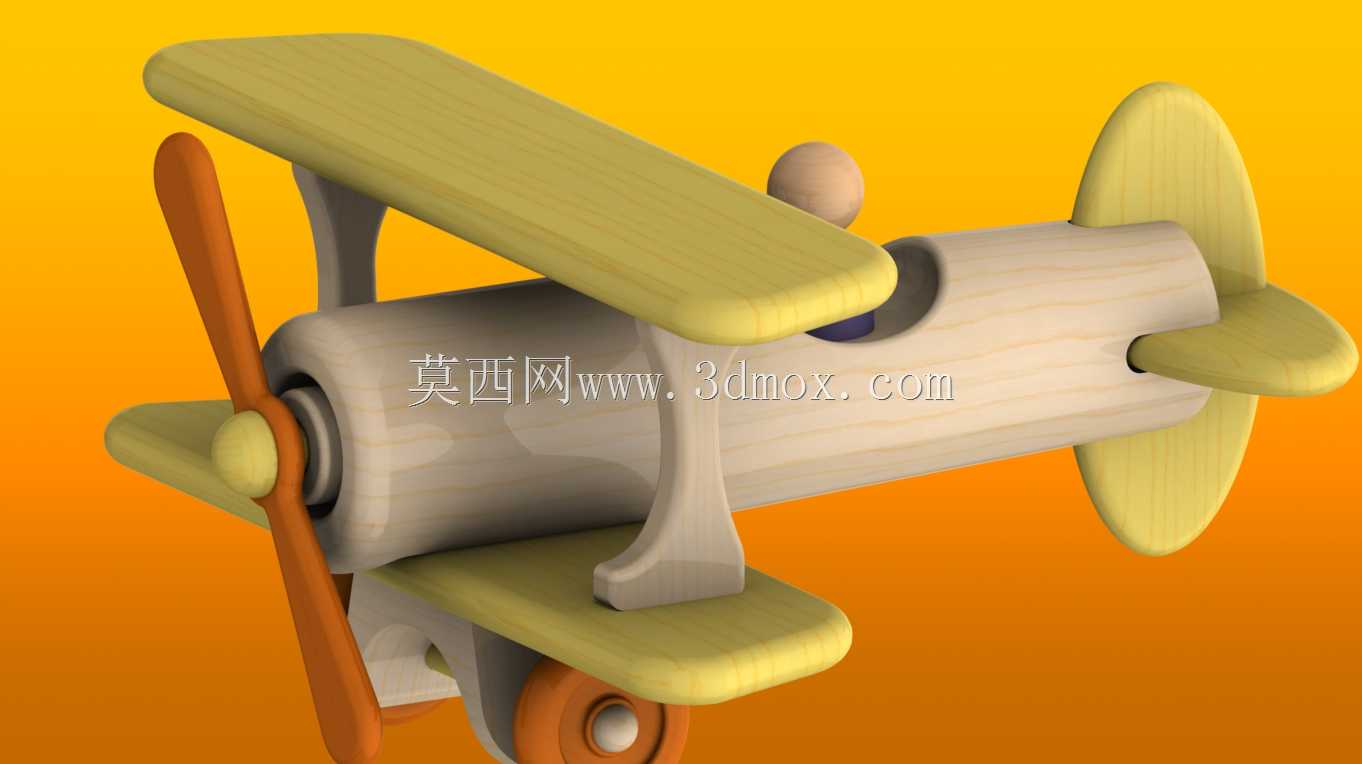 木制玩具飞机(双翼飞机\u0026 PDF)