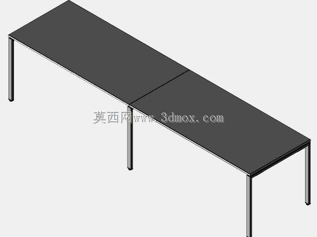 书桌系列“卡夫”带侧桌。安装在中间支架上的“卡夫”系列书桌-卡夫。卡夫