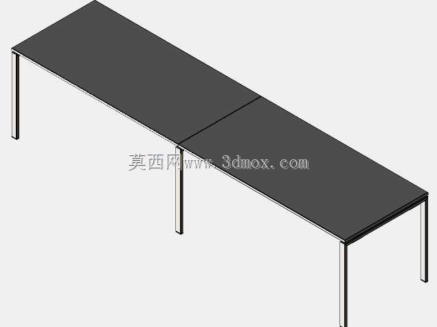 书桌系列“卡夫”带侧桌。安装在中间支架上的“卡夫”系列书桌-卡夫。卡夫