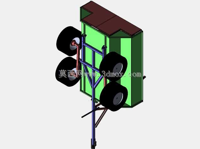 四轮驱动的remorqueádébusquer de quad V2-滑行拖车