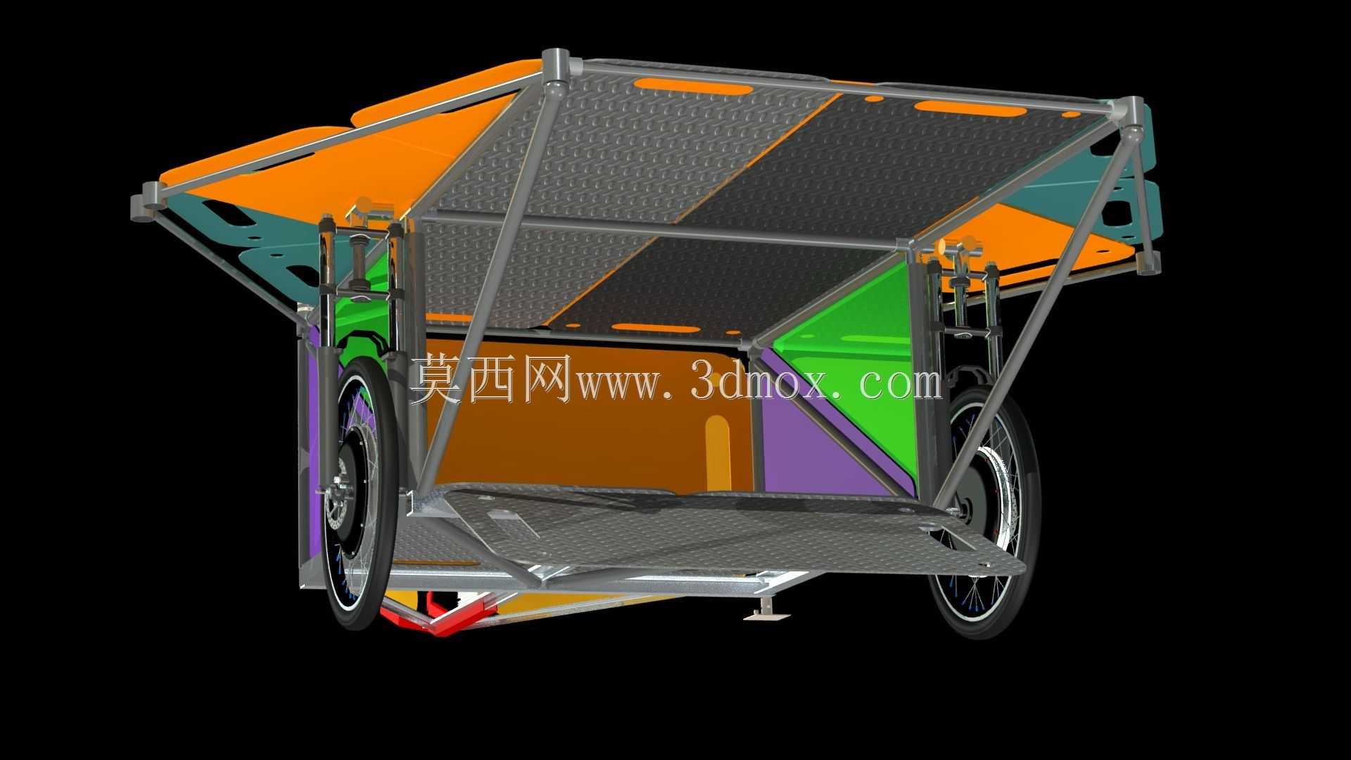 自行车拖车-迷你商店露营车