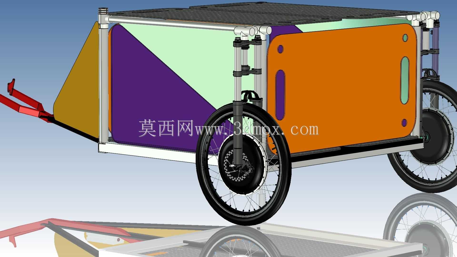 自行车拖车-迷你商店露营车