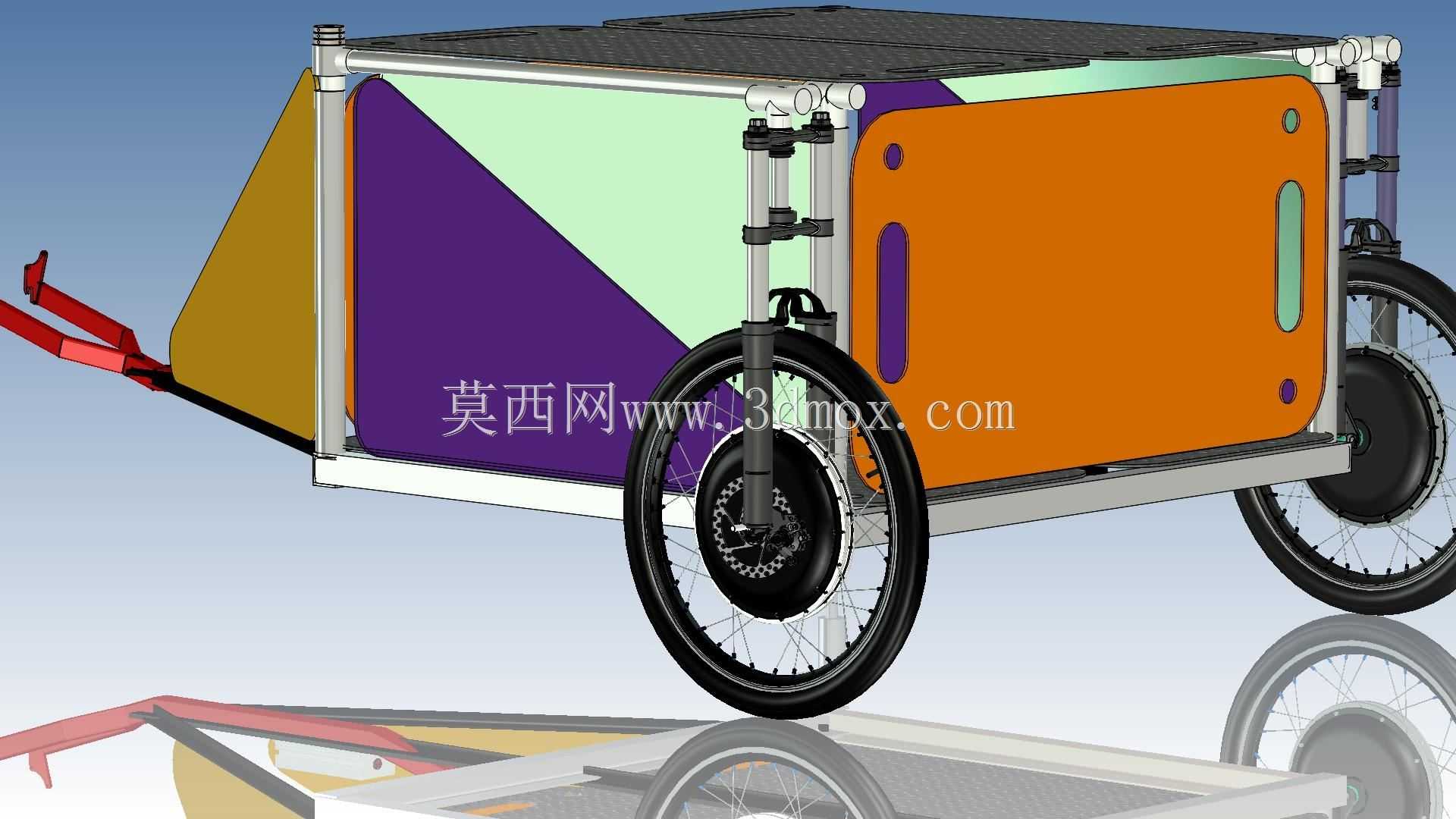 自行车拖车-迷你商店露营车