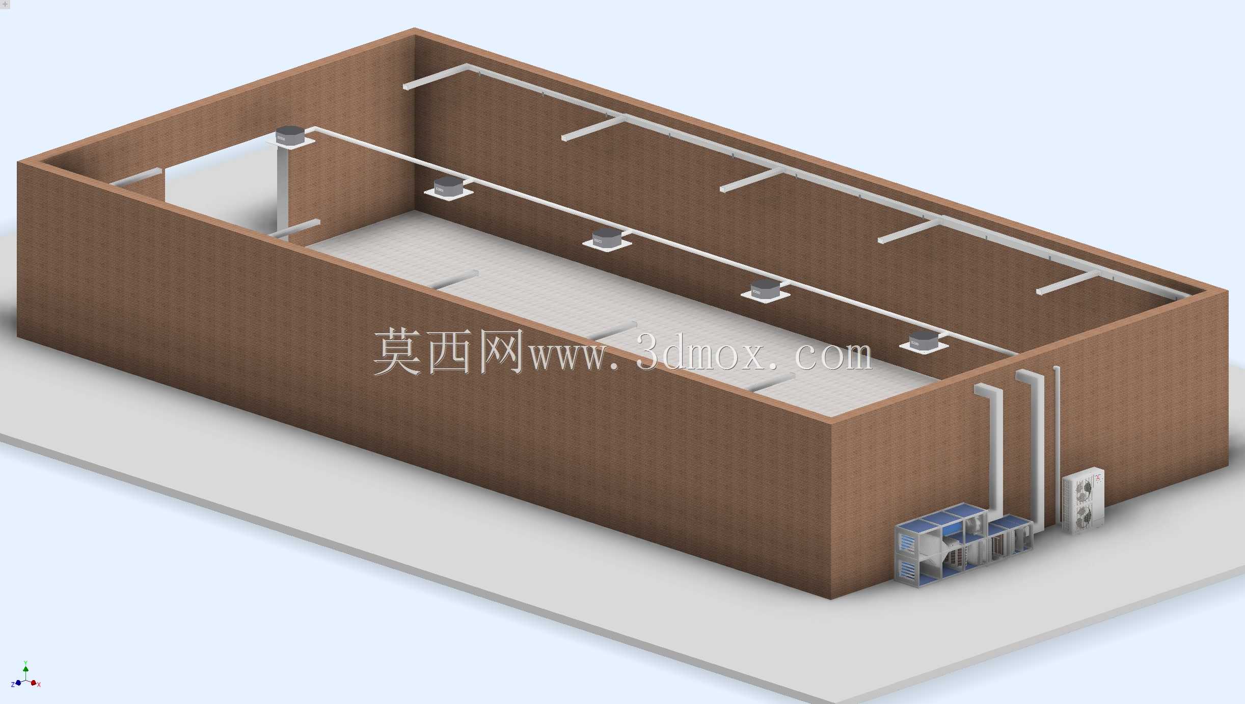 混合空调系统(UTA)和分体式热泵