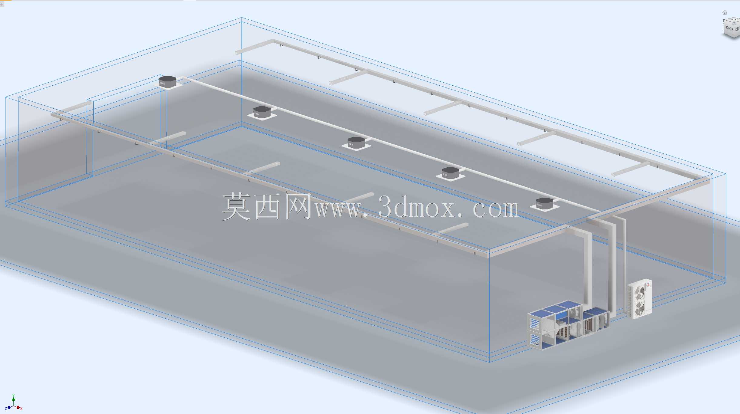 混合空调系统(UTA)和分体式热泵