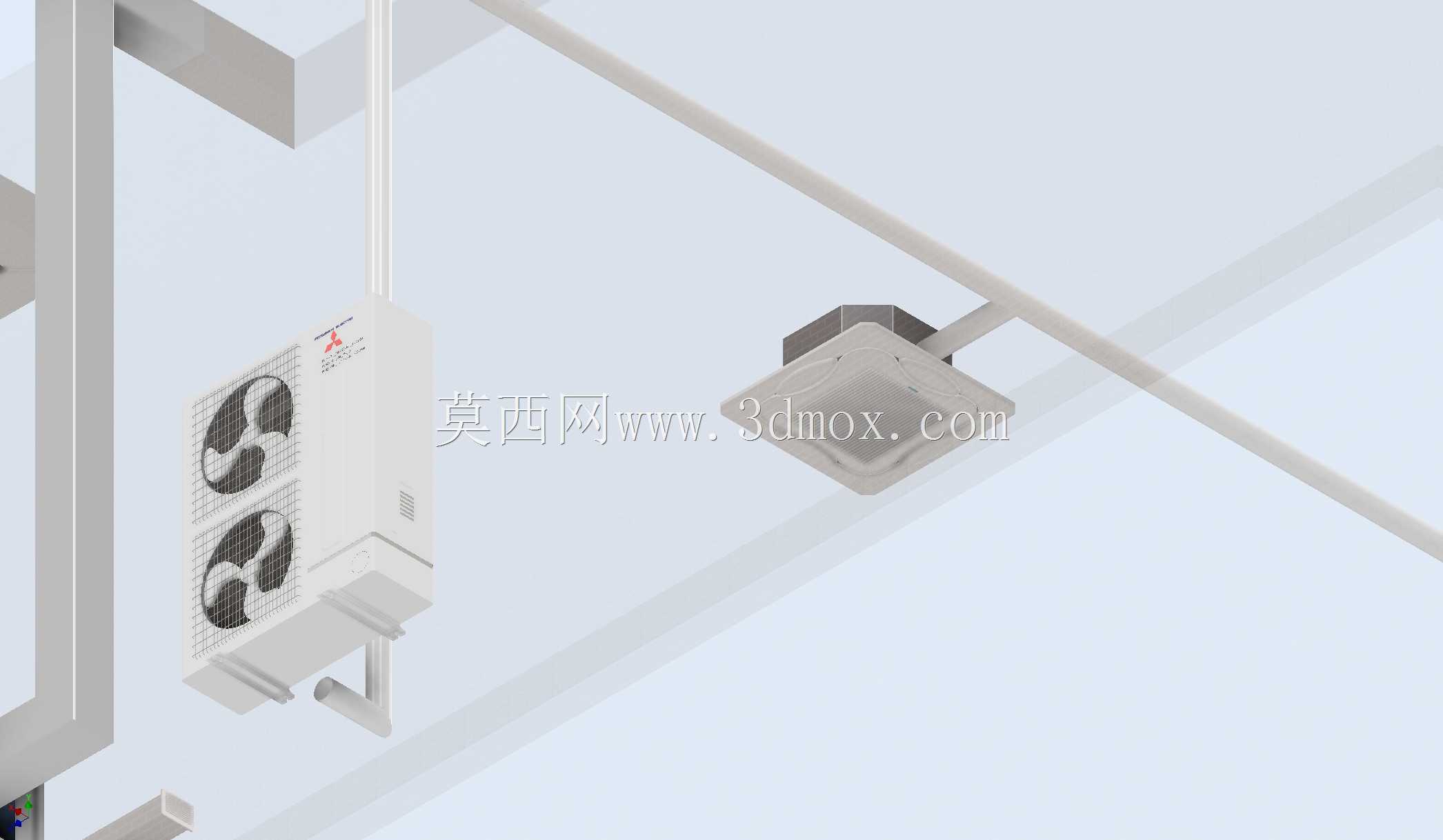 混合空调系统(UTA)和分体式热泵
