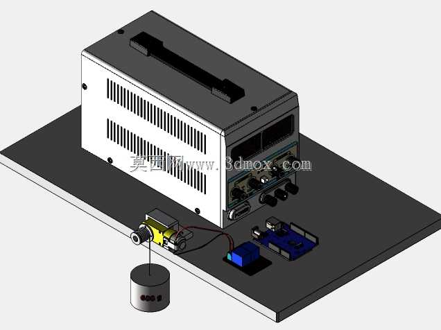 用于测试Arduino齿轮马达驱动扭矩的简易3D打印绞车