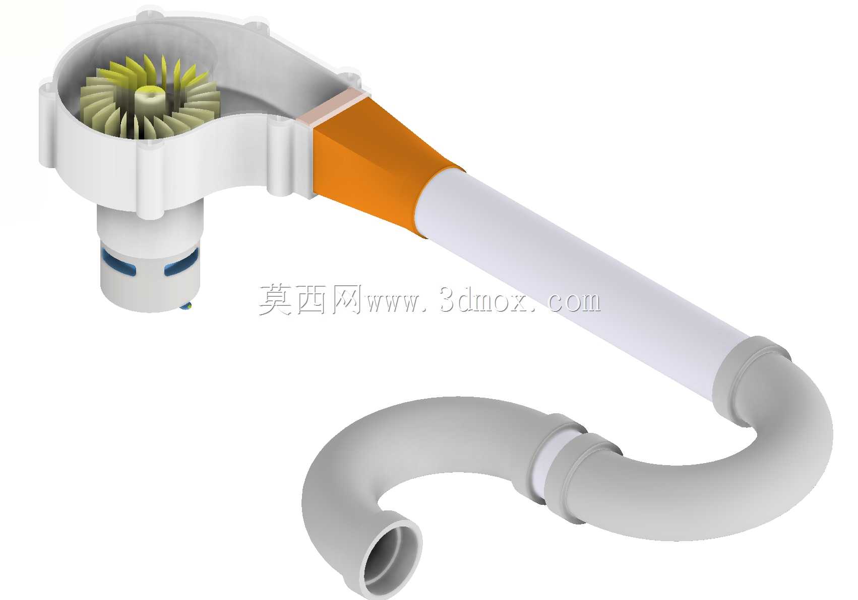 用于离心风机和风道实验测试的低成本教学台。