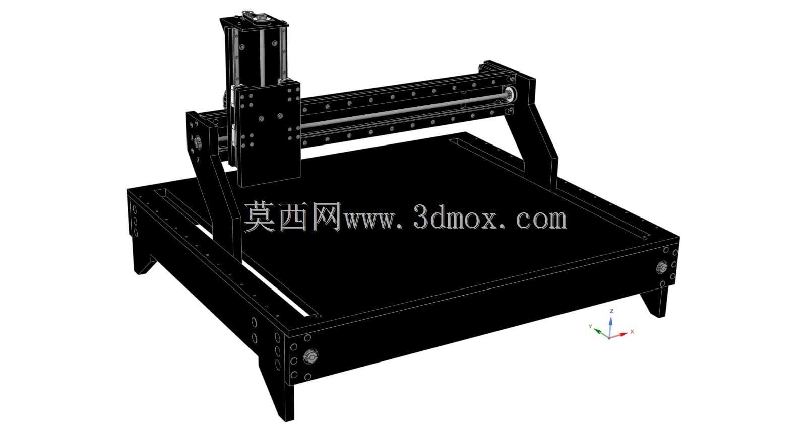 CNC路由器-RM2轴承在“C”轨道上-HGR15R/HGH15CA Z-NEMA 23