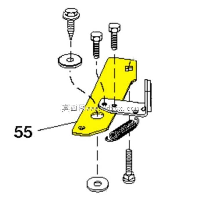 Husqvarna 532197249骑马式割草机平台惰轮张紧器-改进型