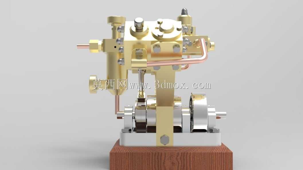 V型双作用蒸汽机