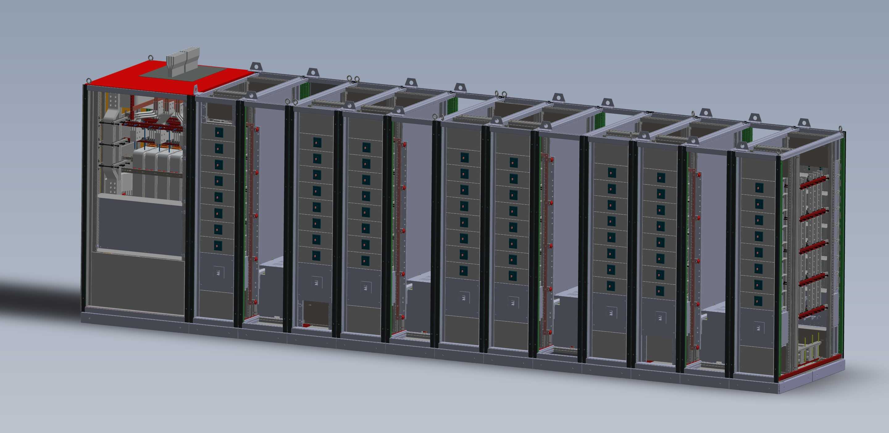 三维设计主开关设备0.6kV 5000A
