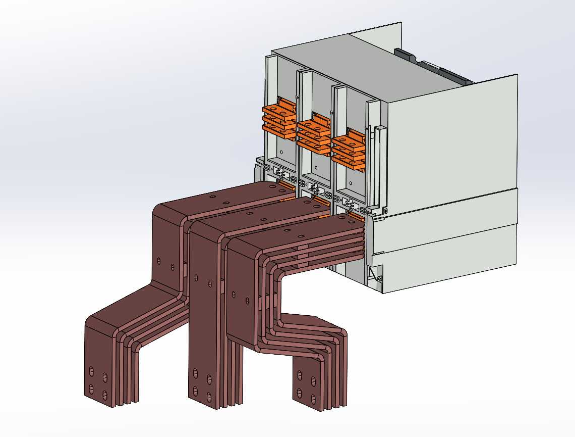 母线E4。2 W 4000A 0.4kV 100x10x4铜