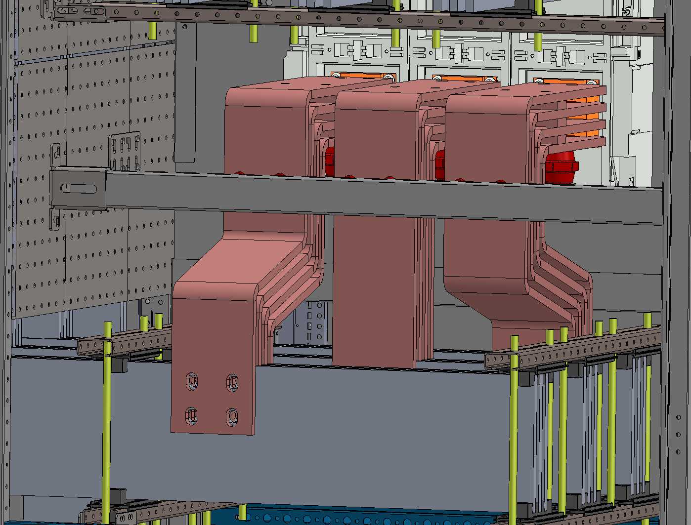 母线E4。2 W 4000A 0.4kV 100x10x4铜