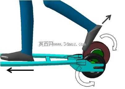 由辅助轮驱动的Kickcooter:Altran项目