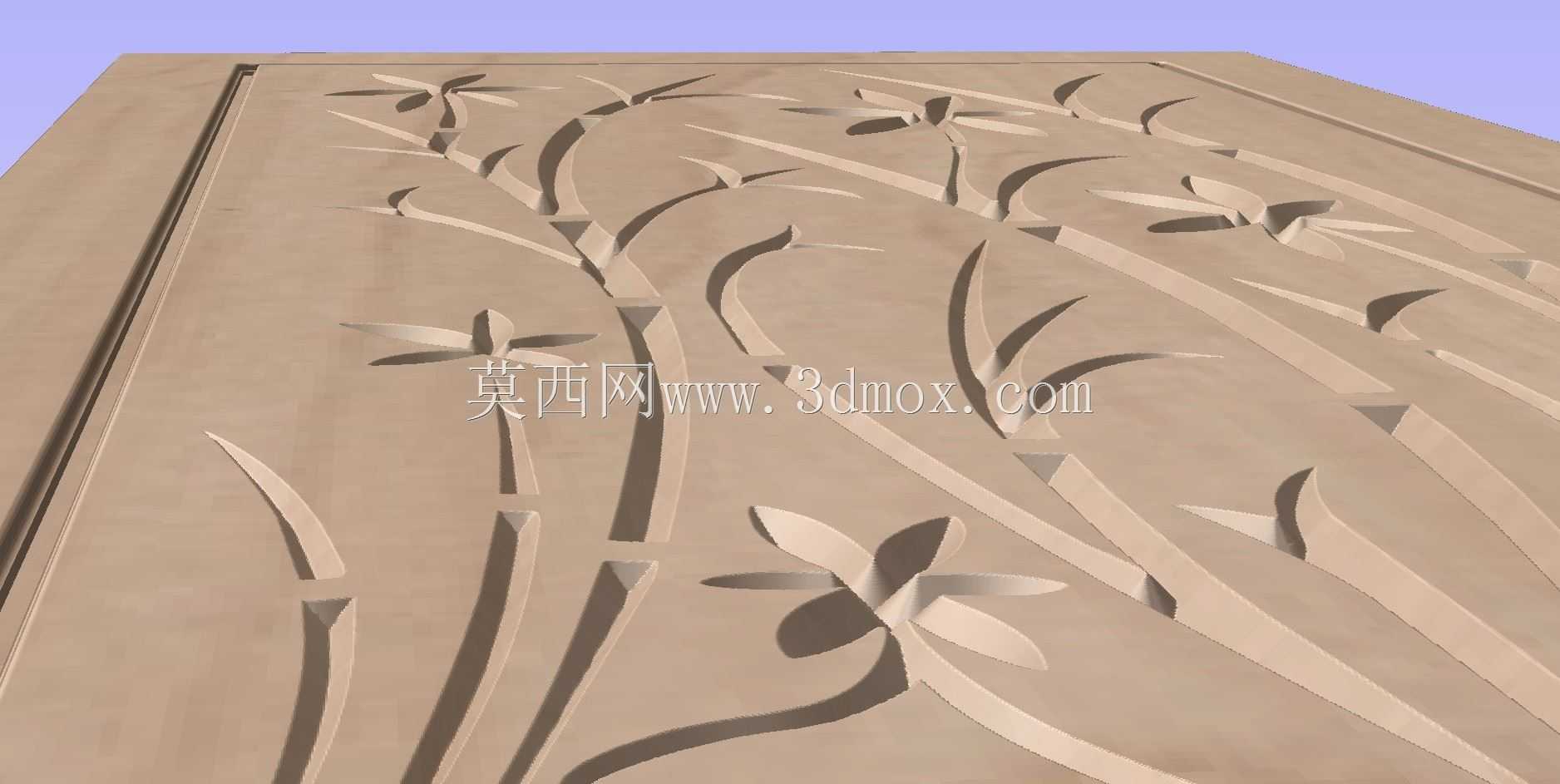 门设计001-数控刀具路径-木雕