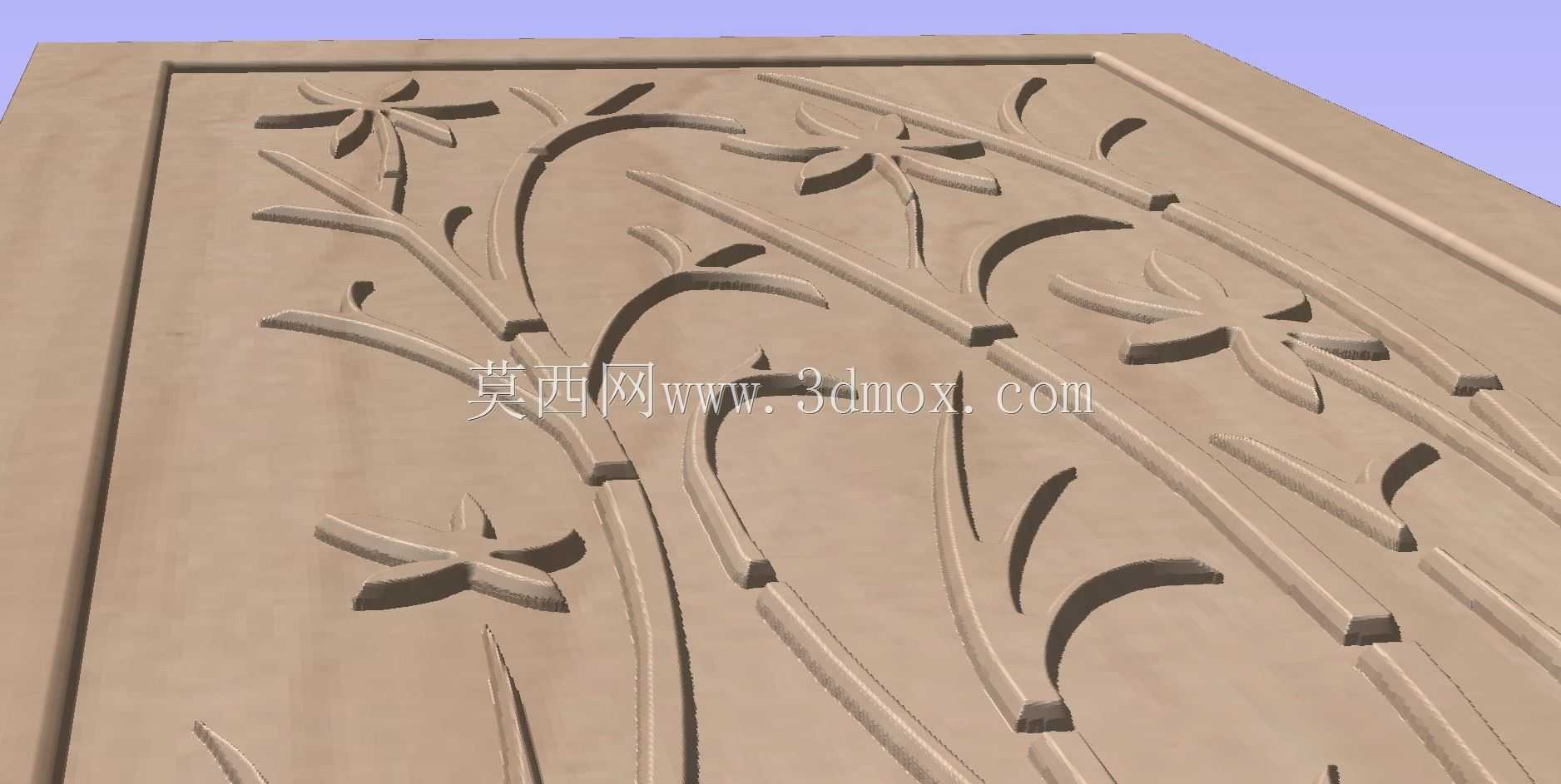 门设计001-数控刀具路径-木雕