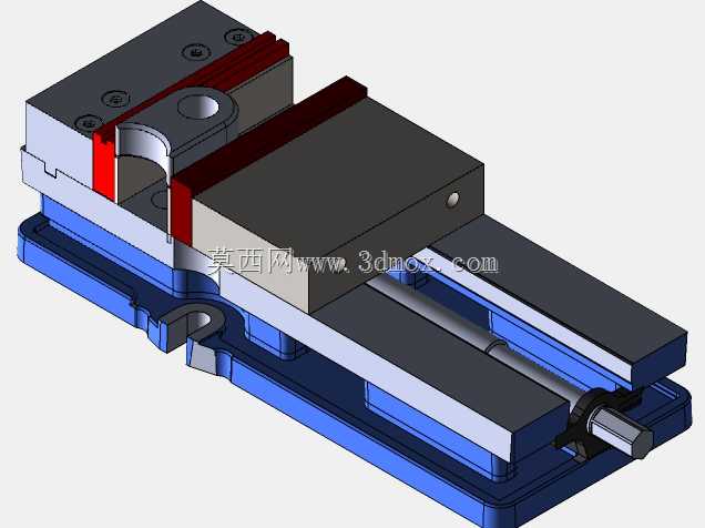 带Kurt虎钳和挡块的Haas VF4