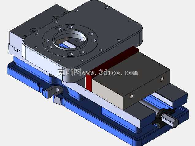 带Kurt虎钳和挡块的Haas VF4