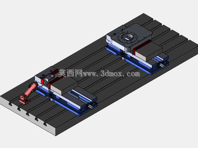 带Kurt虎钳和挡块的Haas VF4