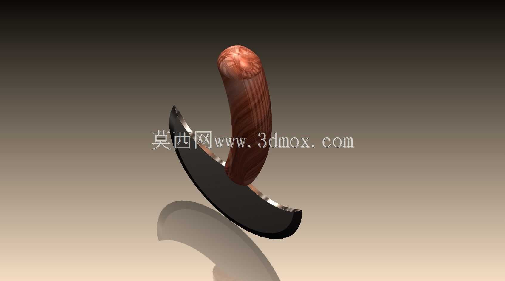 ����Ƥ���и�İ����ε�/Faca meia lua para corte de couro