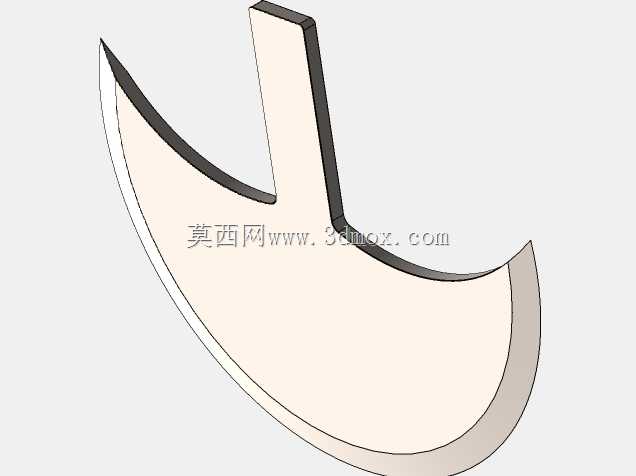 ����Ƥ���и�İ����ε�/Faca meia lua para corte de couro