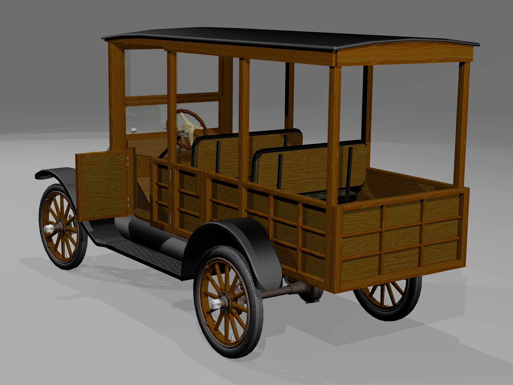 1922福特T型Woody(普通\u0026冲浪者)-AutoCAD 2008