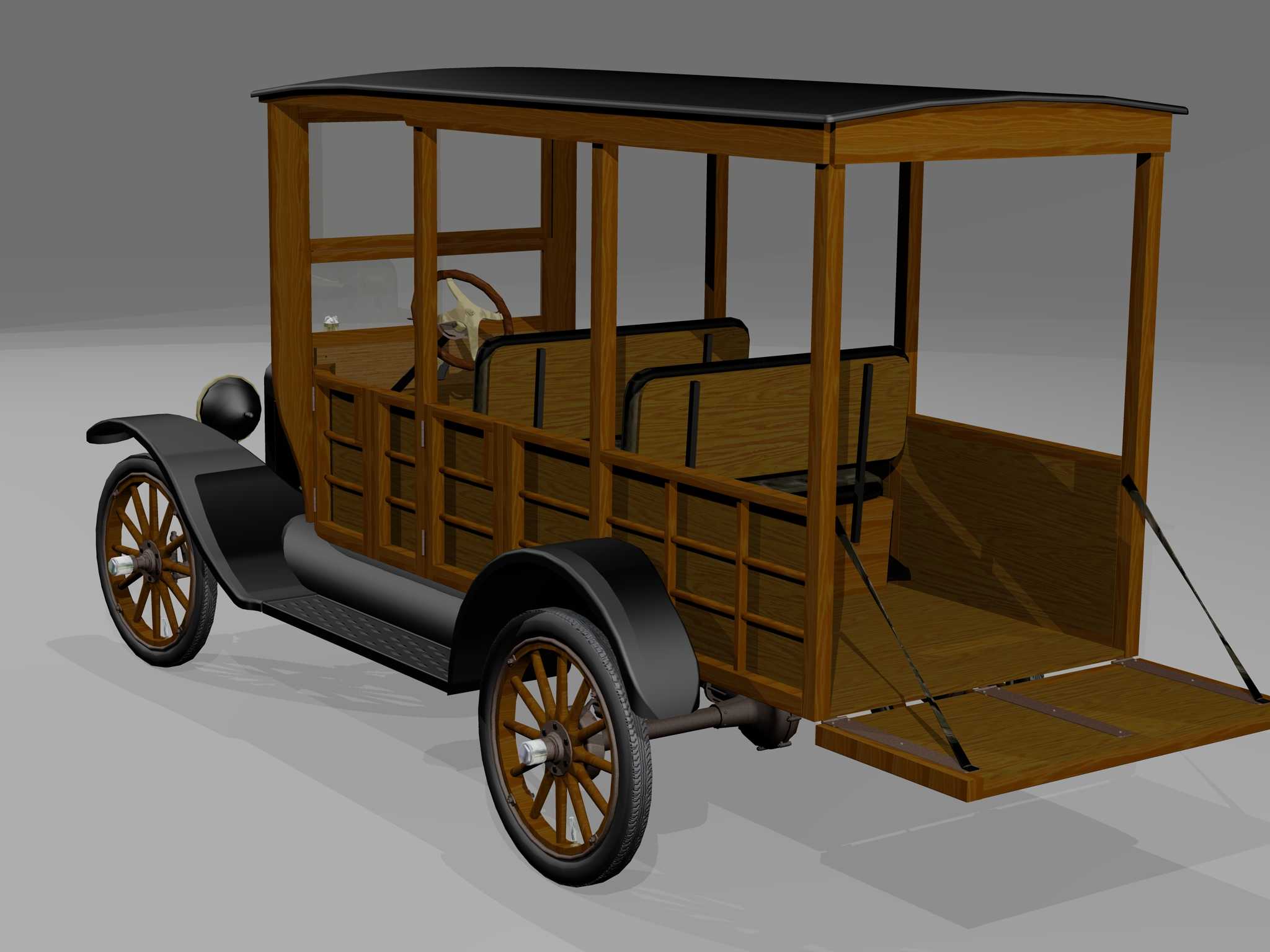 1922福特T型Woody(普通\u0026冲浪者)-AutoCAD 2008
