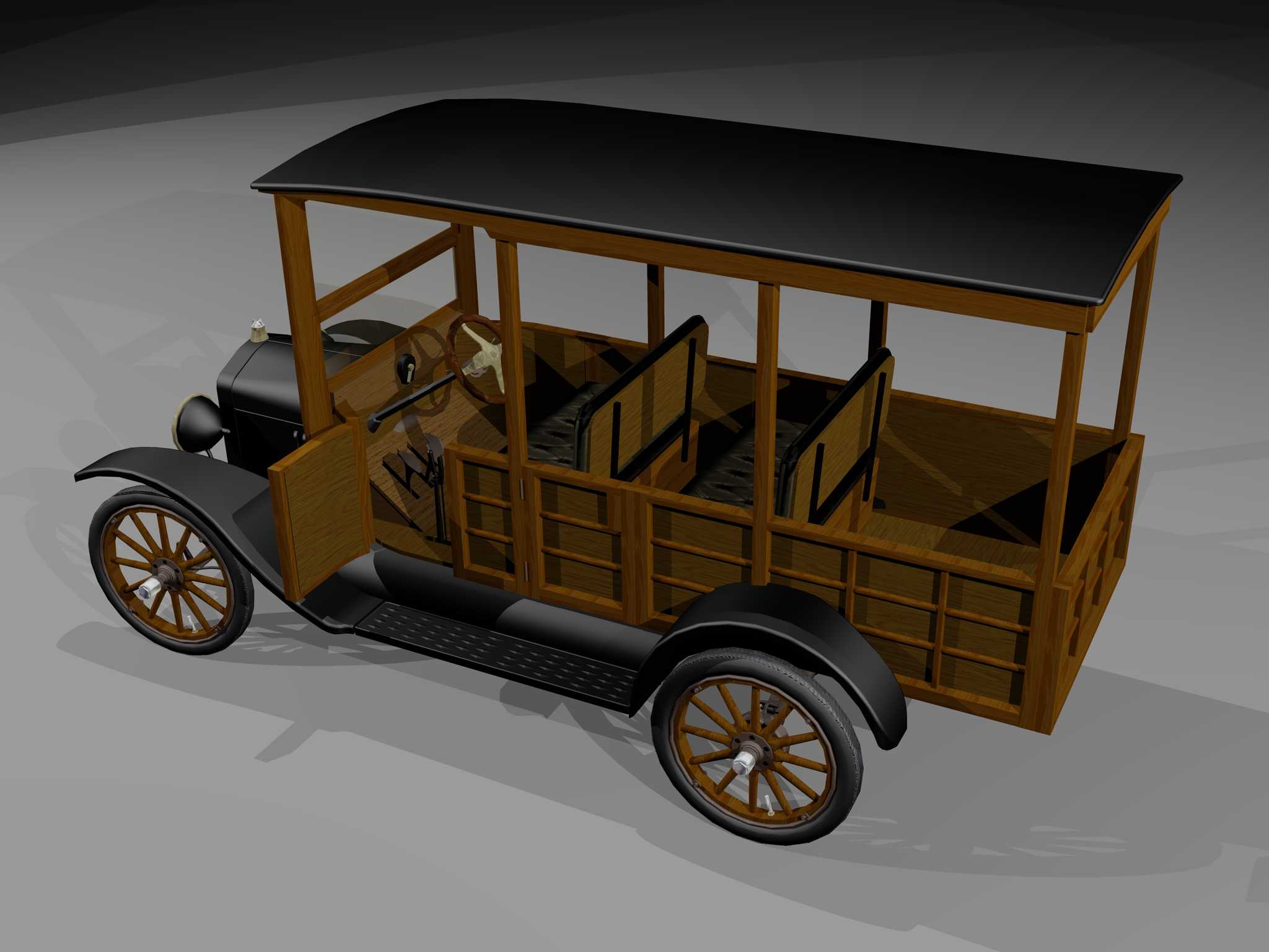 1922福特T型Woody(普通\u0026冲浪者)-AutoCAD 2008