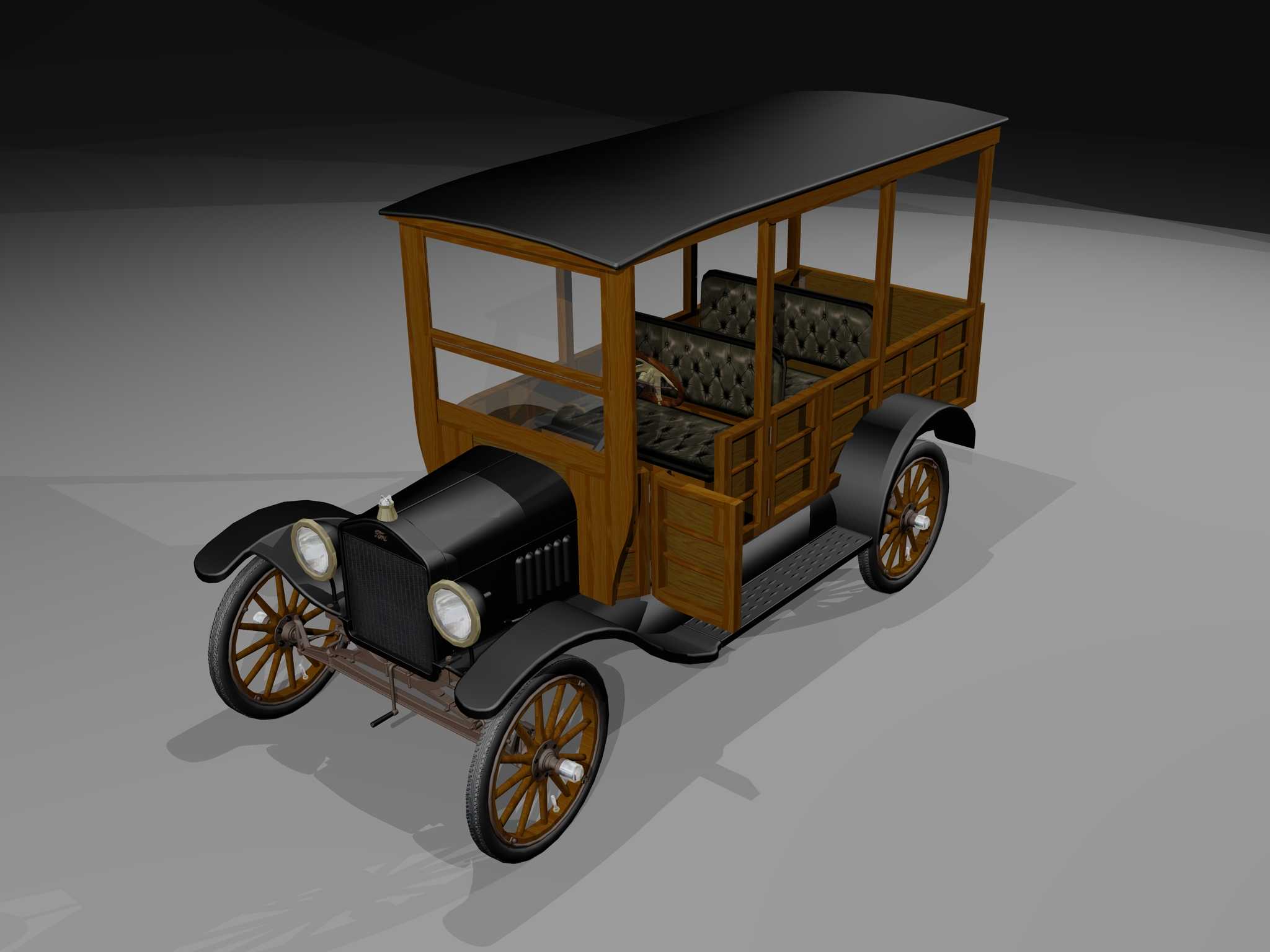 1922福特T型Woody(普通\u0026冲浪者)-AutoCAD 2008