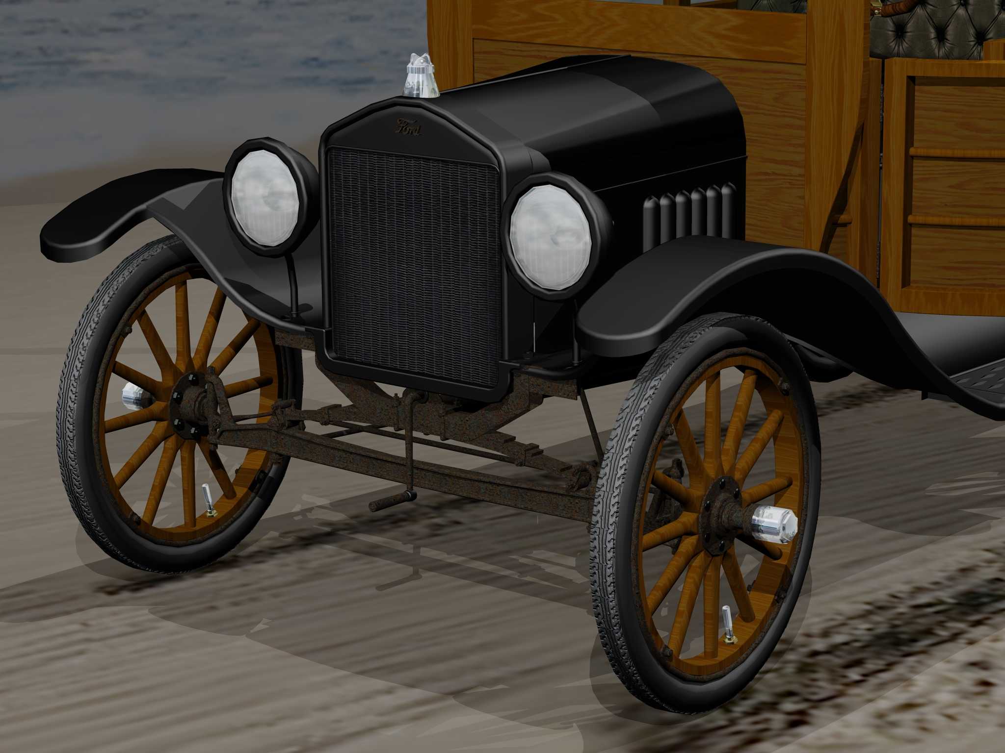 1922福特T型Woody(普通\u0026冲浪者)-AutoCAD 2008