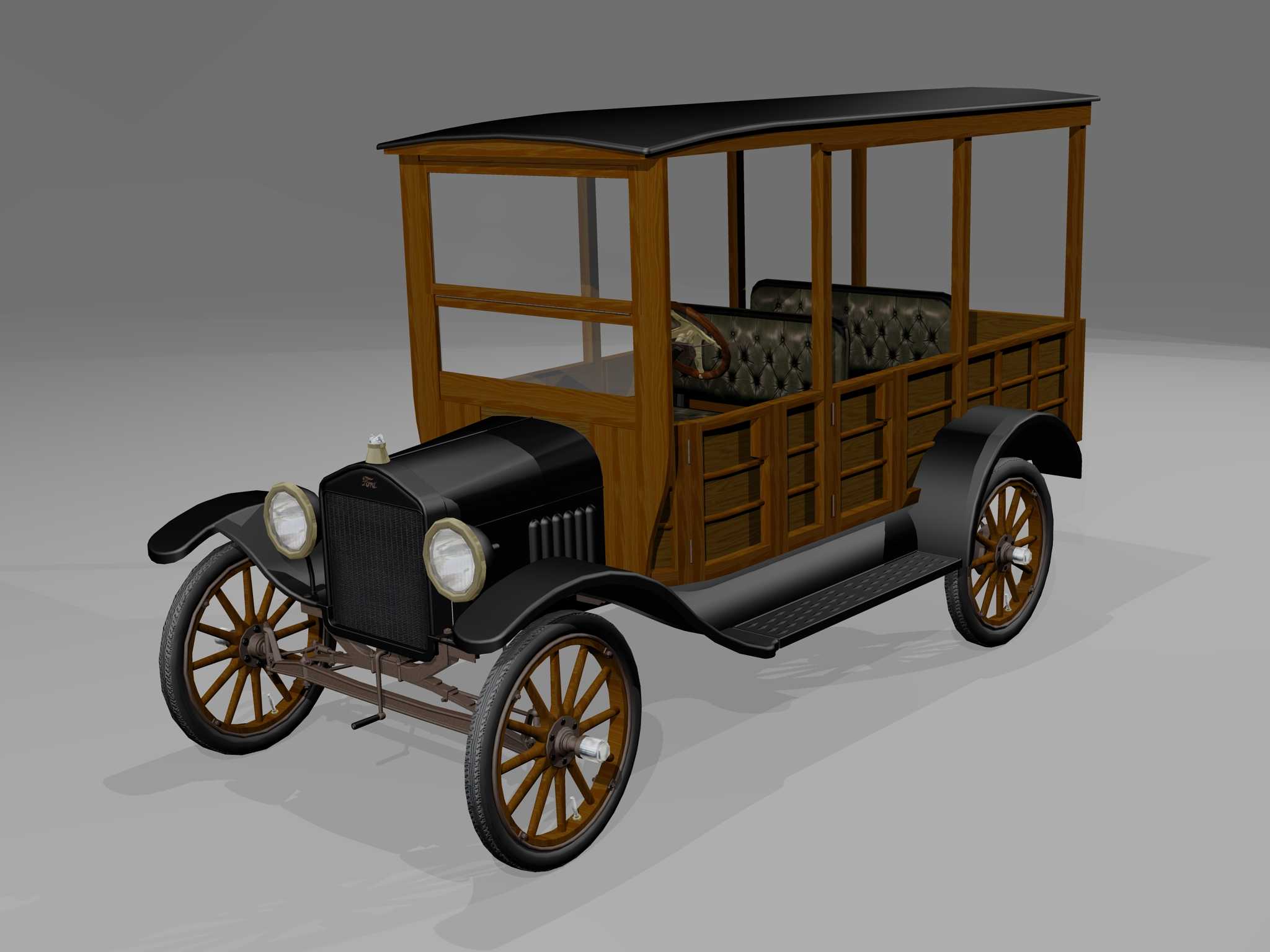 1922福特T型Woody(普通\u0026冲浪者)-AutoCAD 2008