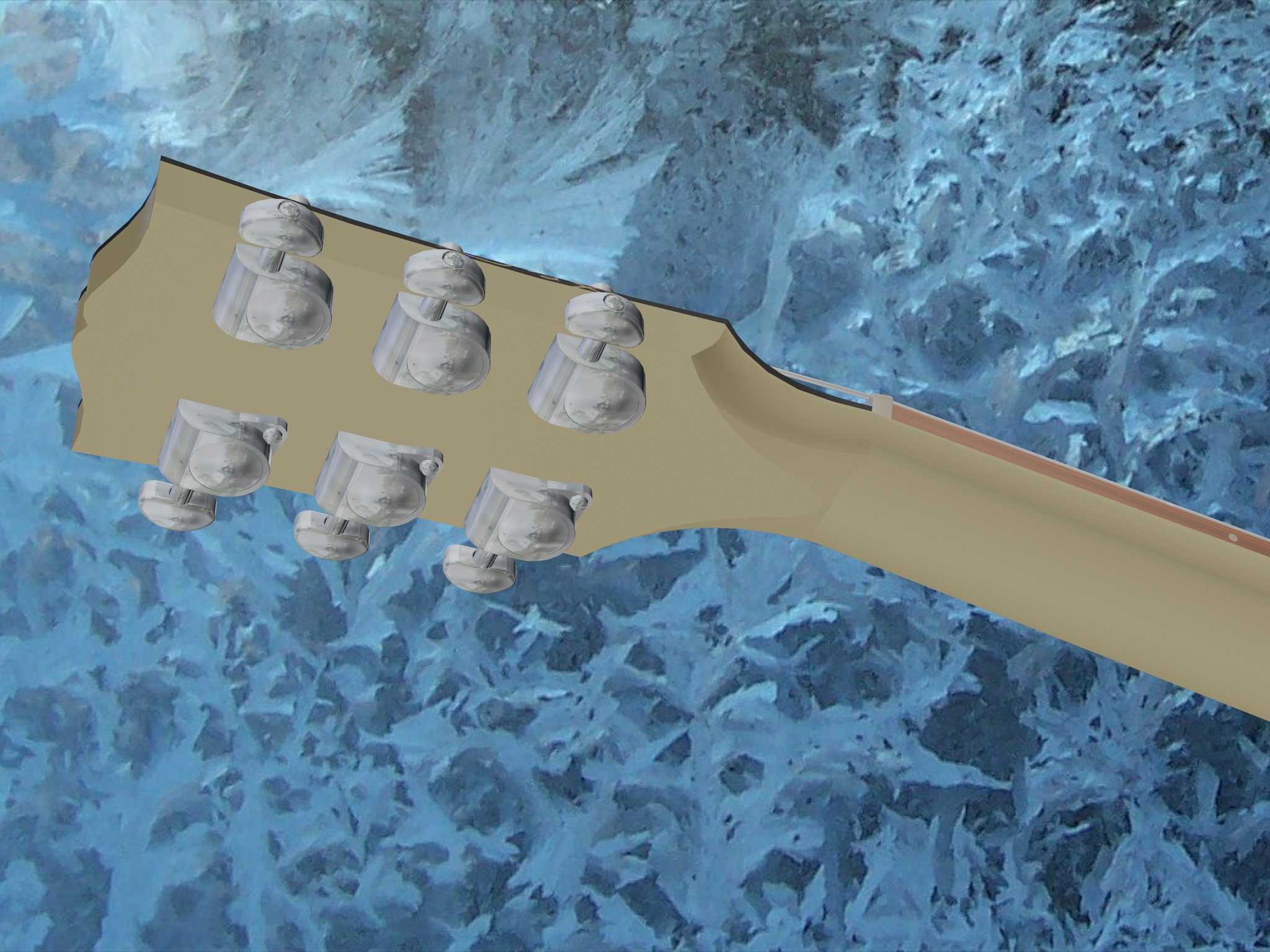 1958年Gibson Les Paul Junior(电视白)-AutoCAD 2008