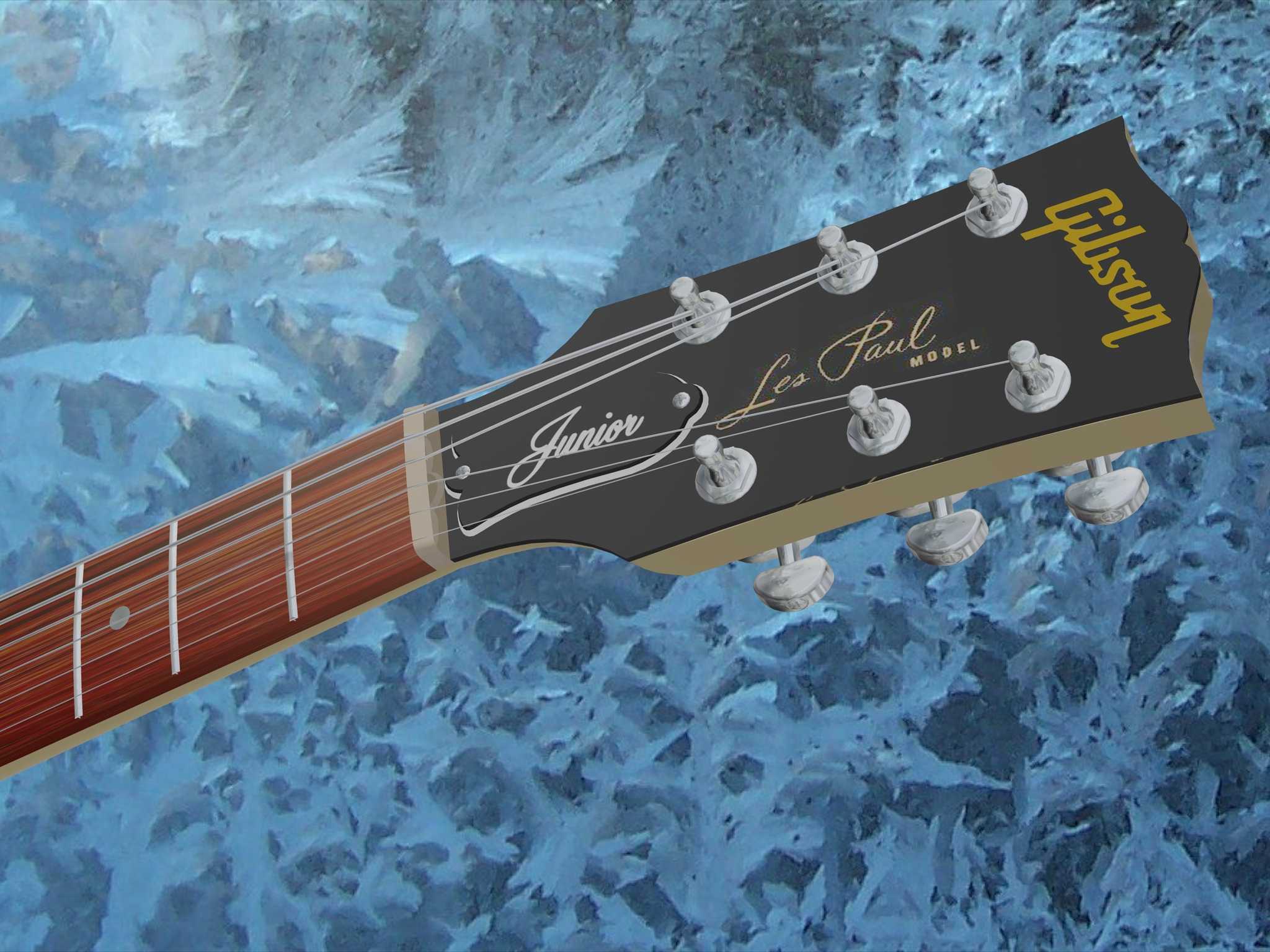 1958年Gibson Les Paul Junior(电视白)-AutoCAD 2008
