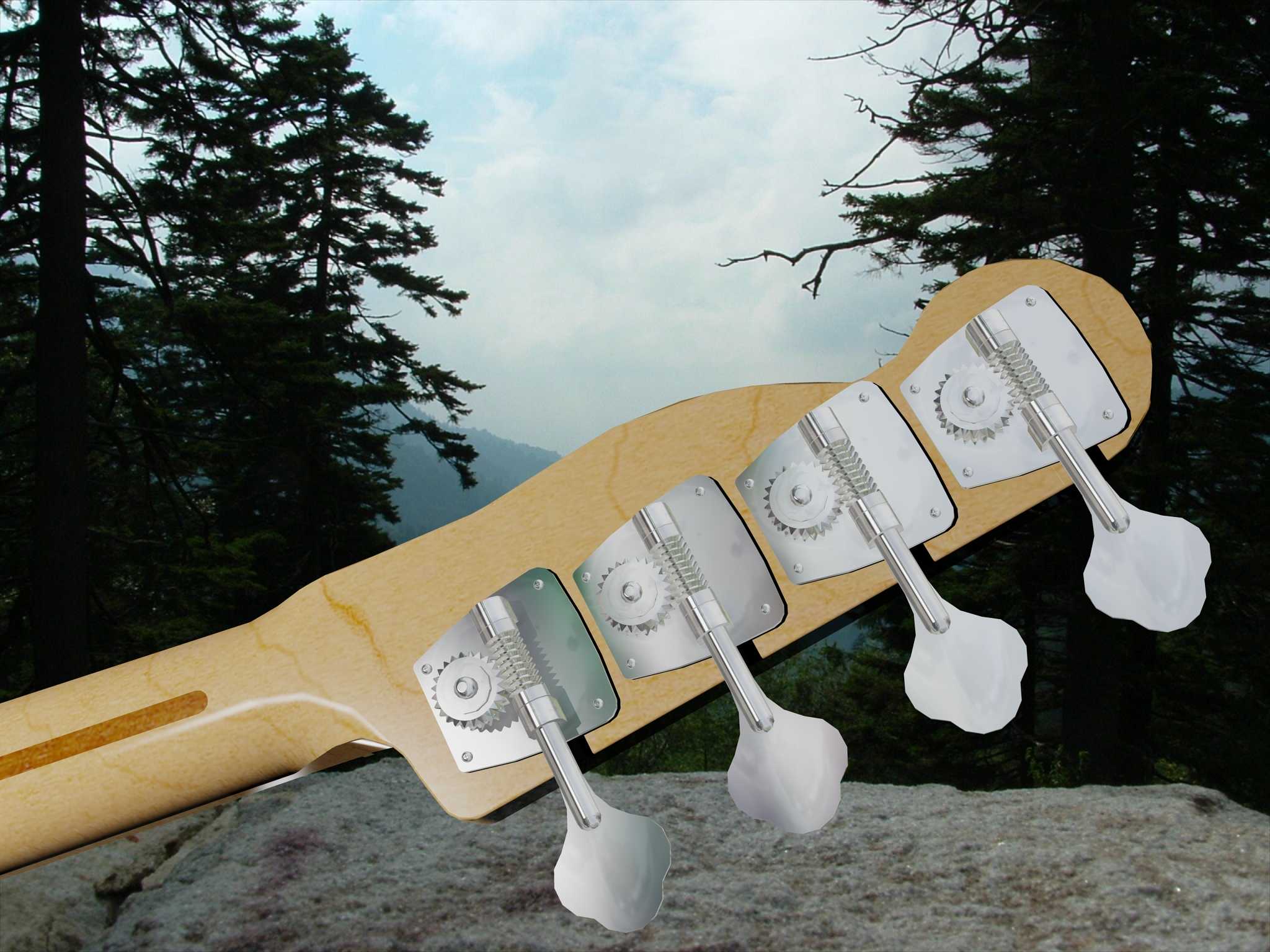 Fender Telecaster Bass-AutoCAD 2008