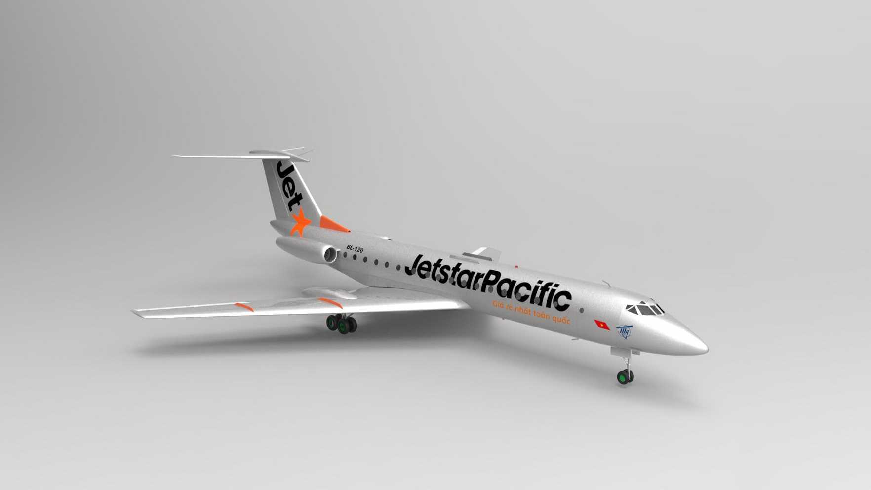 Tu 134B-ͼ���з�ͻ�ģ��