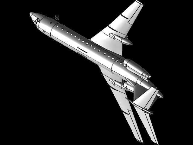 Tu 134B-ͼ���з�ͻ�ģ��