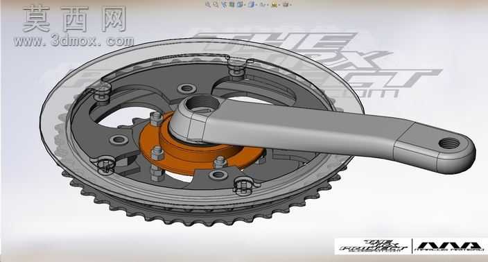 eBike右曲柄44/44/32牙随心所欲Chainwheel